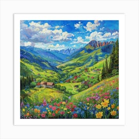 Swiss Alps 1 Art Print