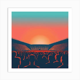 A Stadium Crowd Vector Design Illustration 1718675085 1 Art Print