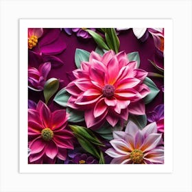 Flowers Stock Videos & Royalty-Free Footage Art Print