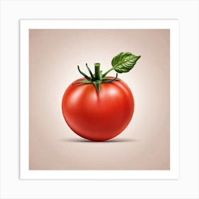 Tomato Vector Illustration Art Print