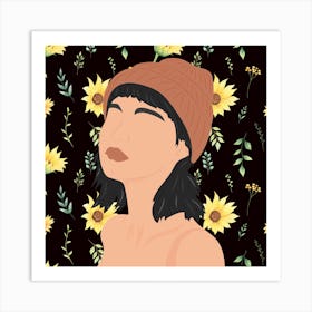 Flower Girl Poses (2) Art Print