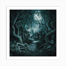 Dark Forest Art Print