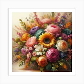 Flowers In A Vase Art Print