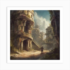 Fantasy City 46 Art Print