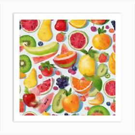 Fruit Wallpaper 1 Art Print