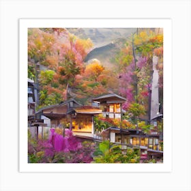 Asian Village 2 Art Print