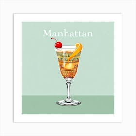 Manhattan Cocktail 01 Art Print