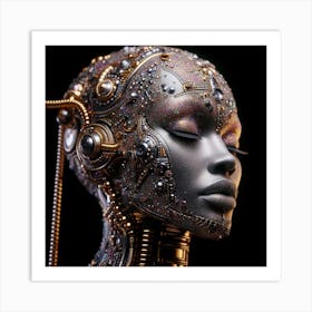 Futuristic Woman 12 Art Print