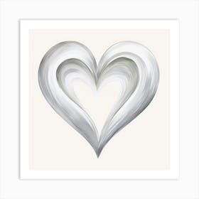 Heart Of Silver Art Print