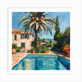 House By The Pool on Mallorca Art Print