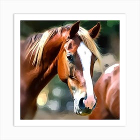 Horse Portrait 2 Art Print