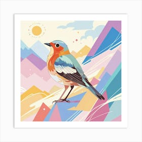 Bird In The Mountains Art Print