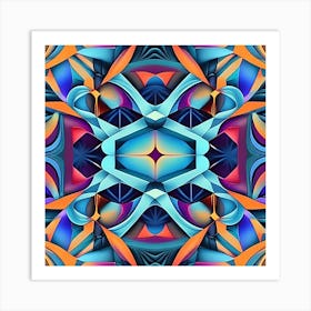 Abstract Psychedelic Pattern 9 Art Print