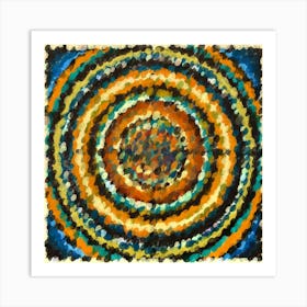 Radiant Circles Spiral Art Print