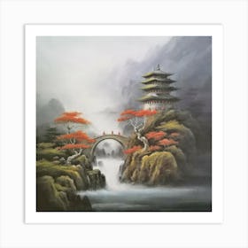 Asian Landscape Painting 1 Art Print