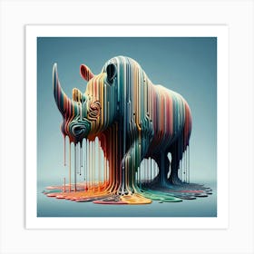 Rhino Art 2 Art Print