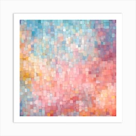 Abstract Mosaic Background Art Print