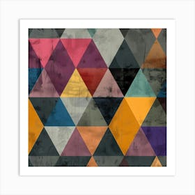 Abstract Triangles 2 Art Print