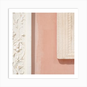 French Architecture Details Square Art Print