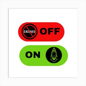 Off And On Art Print