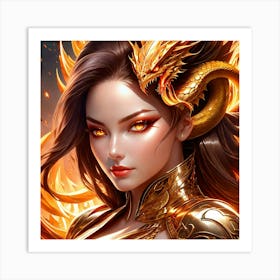 Chinese Dragon knvg Art Print