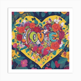 Love in frame 1 Art Print