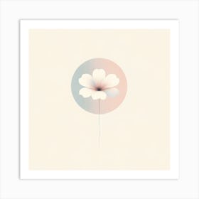 Flower In A Circle 2 Art Print