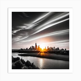 Chicago Skyline 14 Art Print