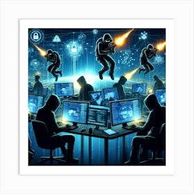 Cyber Attack 1 Art Print