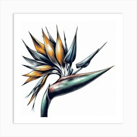 Bird of paradise flower 5 Art Print