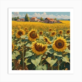 Sunflowers 1 Art Print