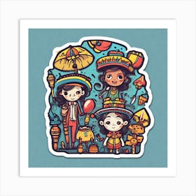 Mexican Children 4 Art Print