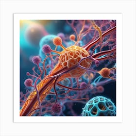 Cancer Cell 4 Art Print