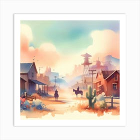 Western Town Art Print