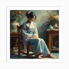 Chinese Woman Portrait Art Print