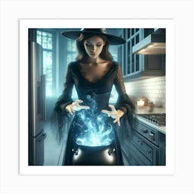 Witch In The Kitchen 4 Art Print