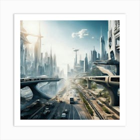 Futuristic City Art Print