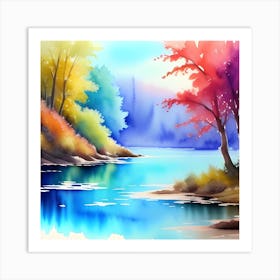 Watercolor Painting 1 Art Print