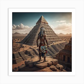 Aztec Rock Art Print