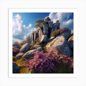 Boulders In A Field Art Print