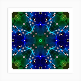 Abstract Pattern Aurora Borealis Art Print