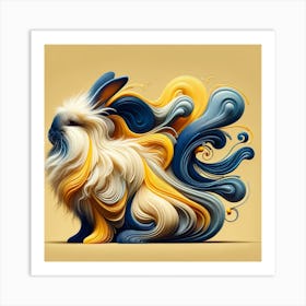 Angora Rabbit 1 Art Print