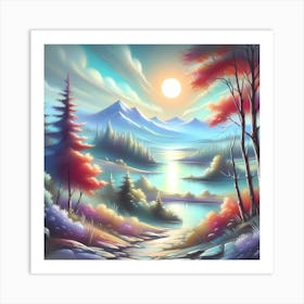 Landscape Painting 176 Art Print