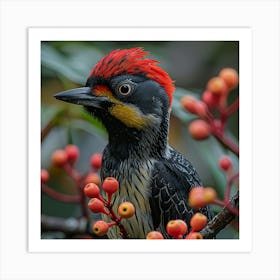 Red-Headed Woodpecker Art Print