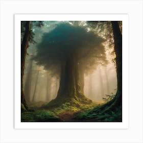 Mossy Forest Art Print