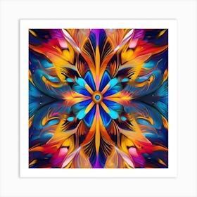 Psychedelic Flower 2 Art Print