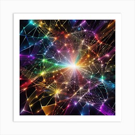 Abstract Fractal Background 1 Art Print