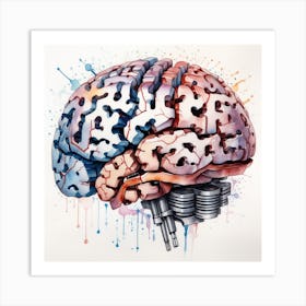 Brain Painting 6 Art Print