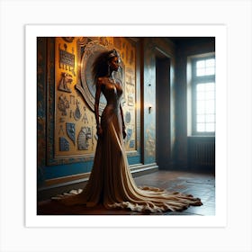 Woman In A Dress 4 Art Print