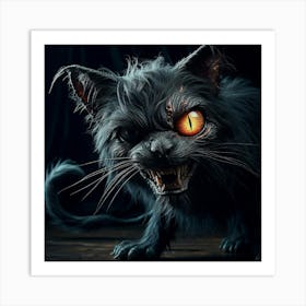 Scary Cat 2 Art Print